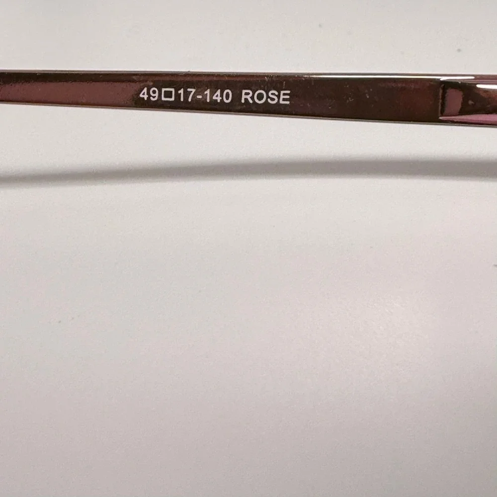 Modern Times Nifty Rose Pink Oval Metal Eyeglass Frames 49-17-140